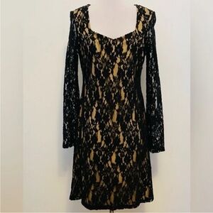Elegant Black Lace Dress